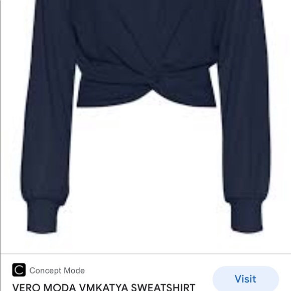 NWT ~ VERO MODA KATYA SWEATSHIRT - Picture 3 of 7